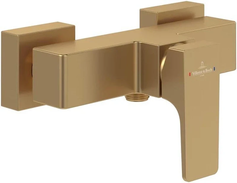 Смеситель для душа Villeroy&Boch Architectura Square TVS12500100076 цвет Золото сатинированное