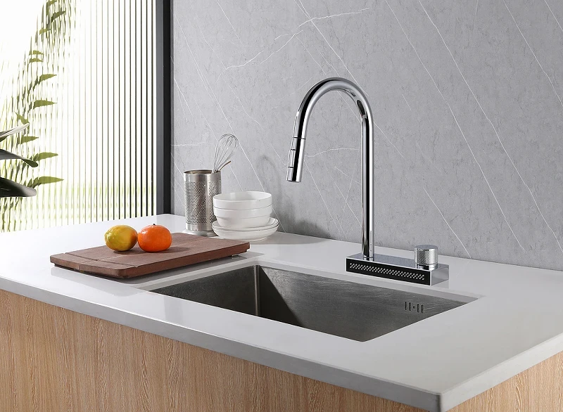 Смеситель для кухни Abber Wasser Kreis AF8114 Хром латунь