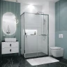 Душевой уголок Grossman Style 120х70 120.K33.05.1270.10.00 профиль Хром стекло прозрачное