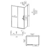 Душевой уголок Grossman Style 120х70 120.K33.05.1270.10.00 профиль Хром стекло прозрачное