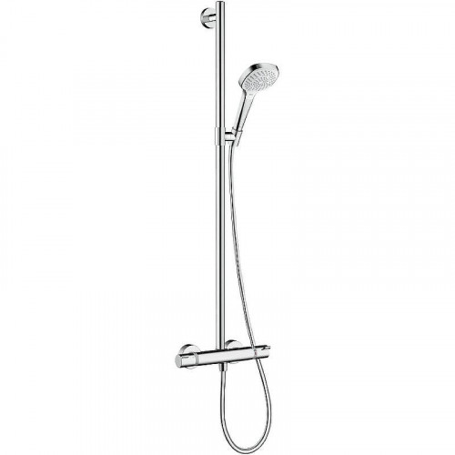 Смеситель для душа Hansgrohe Croma Select E 27248400 с термостатом Хром Белый
