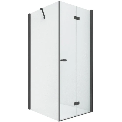 Душевой уголок New Trendy New Soleo Black 70х120 R D-0237A/D-0149B профиль Черный стекло прозрачное