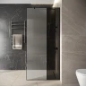 Душевая перегородка Niagara Nova 120 NG-481-12FBLACK профиль цвет Черный матовый стекло комбинированное