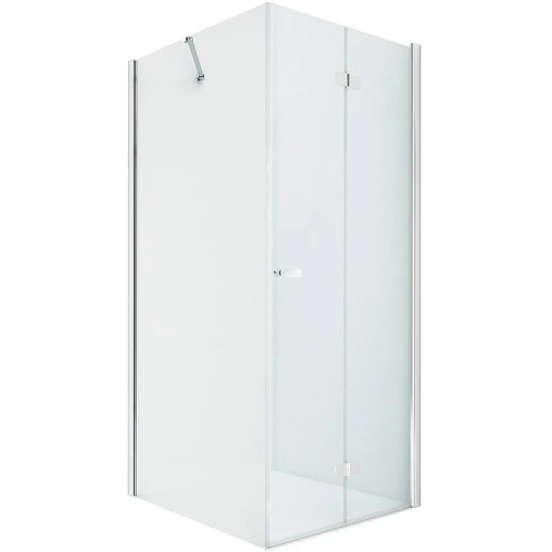 Душевой уголок New Trendy New Soleo Chrome 90х80 R D-0153A/D-0087B профиль Хром стекло прозрачное