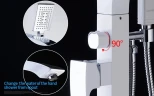 Смеситель для ванны Gappo G07 G3007-8 Белый Хром латунь на пол
