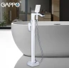 Смеситель для ванны Gappo G07 G3007-8 Белый Хром латунь на пол