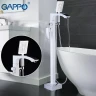 Смеситель для ванны Gappo G07 G3007-8 Белый Хром латунь на пол