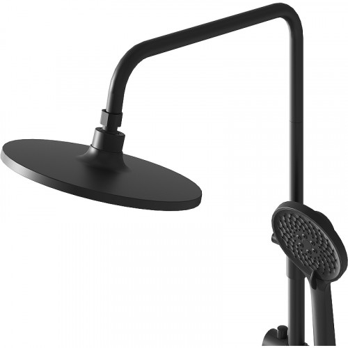 Душевая система Grossman Galaxy 500.K35.01.210 Черная матовая латунь на стену