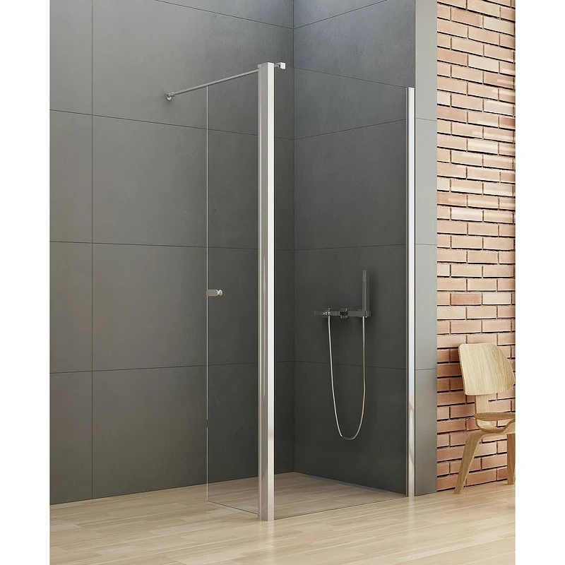 Душевая перегородка New Trendy New Soleo Chrome 50 K-0753 профиль Хром стекло прозрачное
