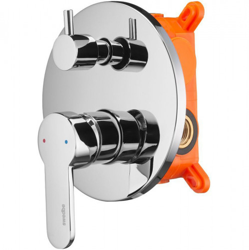 Смеситель для душа Swedbe Platta 5518 Хром латунь встраиваемый