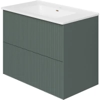 Тумба под раковину La Fenice Terra Twin 80 FNC-01-TER-G-80-2 подвесная Серо-зеленая