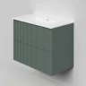 Тумба под раковину La Fenice Terra Twin 80 FNC-01-TER-G-80-2 подвесная Серо-зеленая