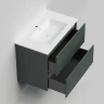 Тумба под раковину La Fenice Terra Twin 80 FNC-01-TER-G-80-2 подвесная Серо-зеленая