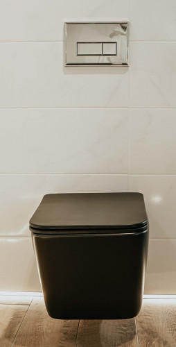 Унитаз Creto Logan L2 1002-002-L2BLMAT подвесной Черный матовый с сиденьем Микролифт подвесной