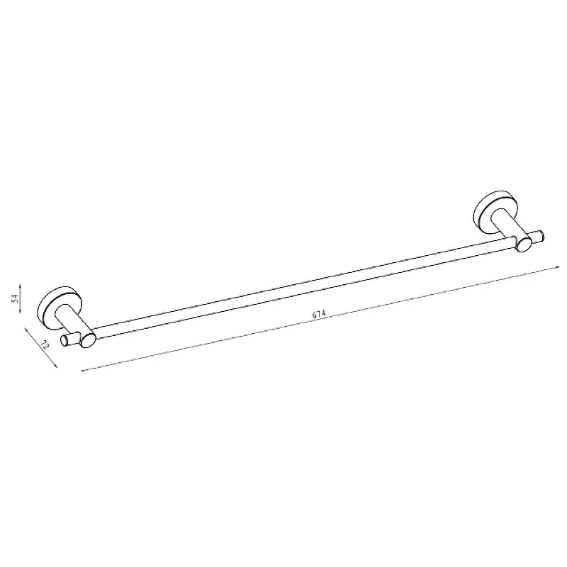 Полотенцедержатель Damixa Scandi Pro HASP346400 Хром