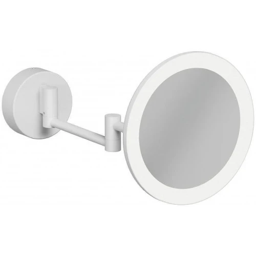 Косметическое зеркало Kludi Vela R 5899553W с подсветкой Белое матовое