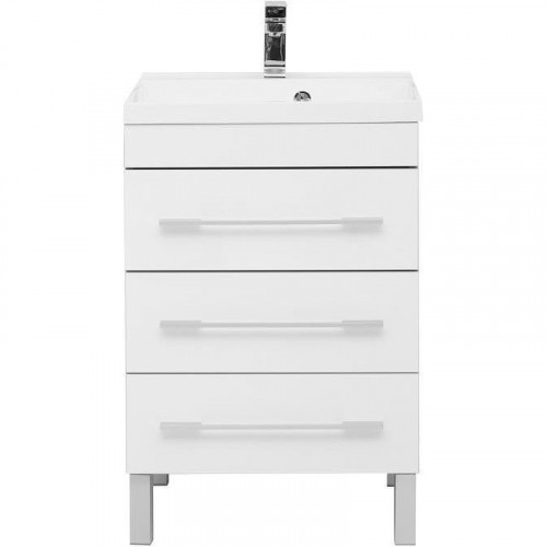 Тумба с раковиной Aquanet Верона 58 287668 Белая МДФ / ЛДСП