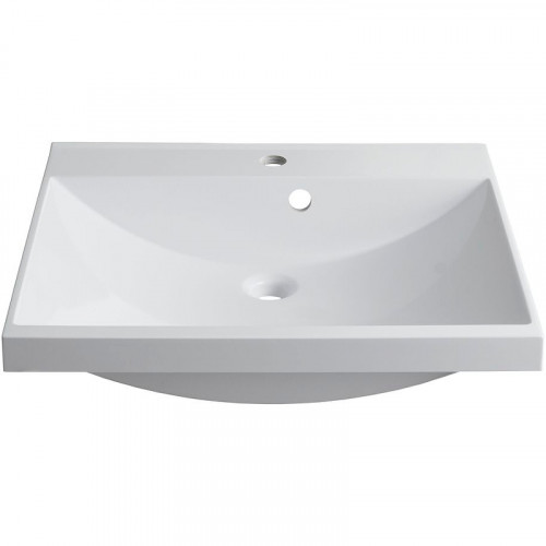 Тумба с раковиной Aquanet Верона 58 287668 Белая МДФ / ЛДСП