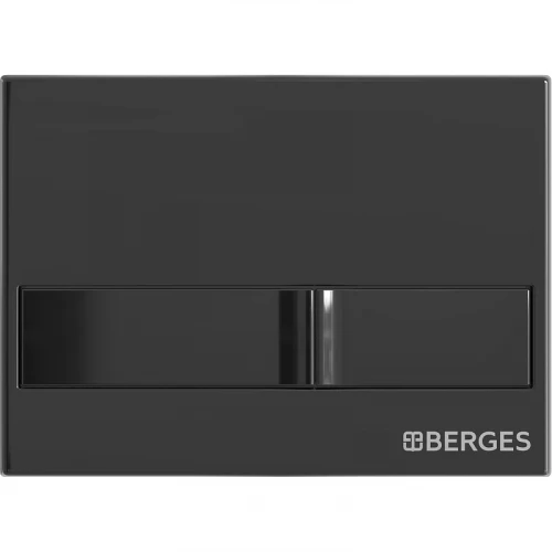 Инсталляция Berges Novum L6 040216 для унитаза с Черной глянцевой клавишей смыва пластик