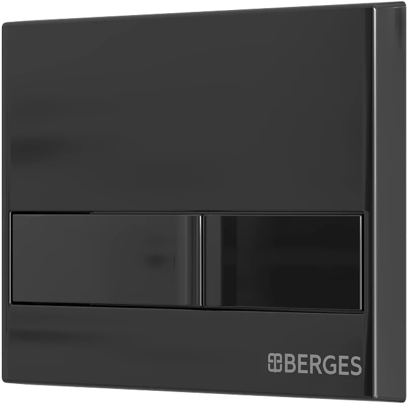 Инсталляция Berges Novum L6 040216 для унитаза с Черной глянцевой клавишей смыва пластик
