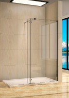Душевая перегородка WeltWasser WW400 80G+30G 10000002946 профиль Хром стекло прозрачное