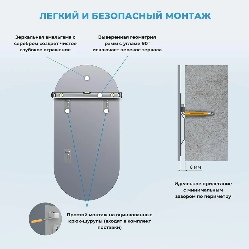 Зеркало Wellsee 7 Rays' Spectrum 50 172201830-172201840 цвет Черный матовый