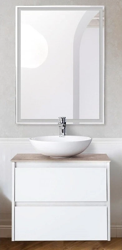 Тумба под раковину BelBagno Kraft 60 KRAFT-600-2C-SO-BO подвесная Bianco Opaco МДФ / ЛДСП