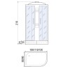 Душевая кабина River Nara 110x80 МТ L 10000002815 с поддоном