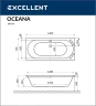 Акриловая ванна Excellent Oceana Slim 160x75 WAEX.OCE16S.SOFT.CR с гидромассажем