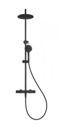 Душевая система Arrow AG3317SHMB с термостатом цвет Черный матовый