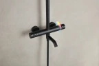 Душевая система Arrow AG3317SHMB с термостатом цвет Черный матовый