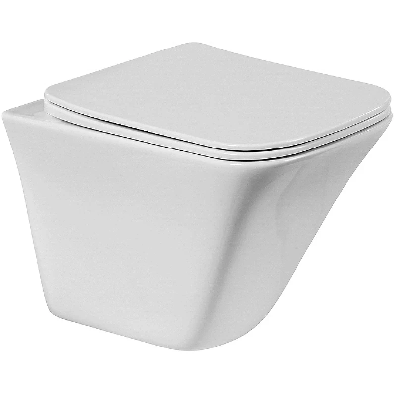 Унитаз BelBagno Marmi BB052CHR/BB132SC подвесной с сиденьем Микролифт фаянс подвесной