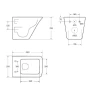 Унитаз BelBagno Marmi BB052CHR/BB132SC подвесной с сиденьем Микролифт фаянс подвесной