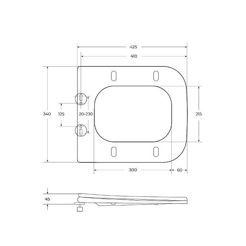 Унитаз BelBagno Marmi BB052CHR/BB132SC подвесной с сиденьем Микролифт фаянс подвесной