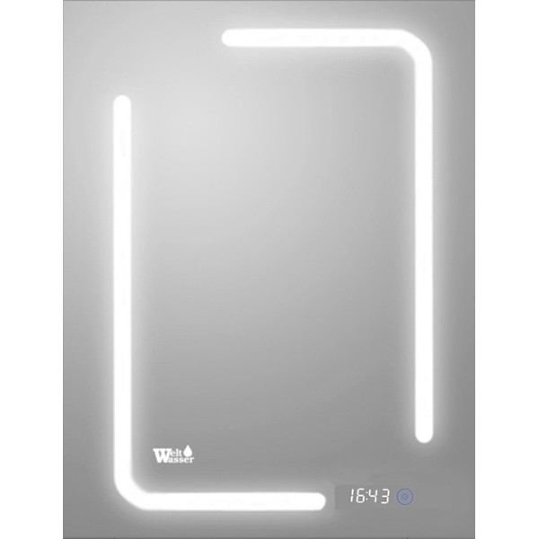 Зеркало WeltWasser Marc 60x80 с подсветкой 10000000965 Хром стекло