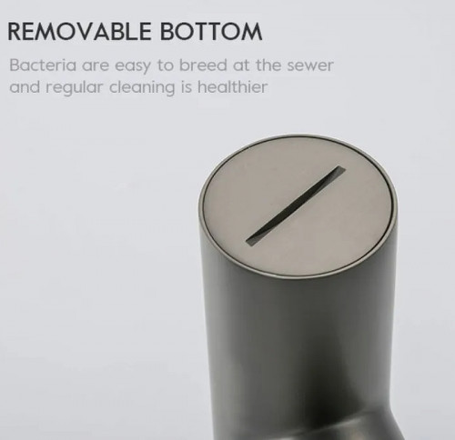 Сифон для раковины Frap F82-9 Оружейная сталь