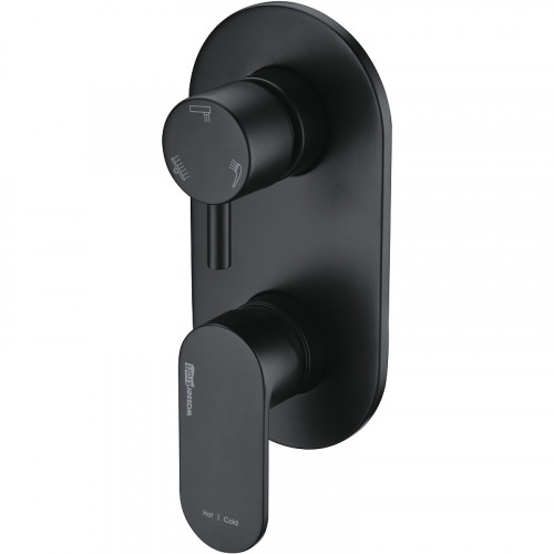 Смеситель для душа WasserKRAFT Elbe 7471 Черный матовый латунь встраиваемый