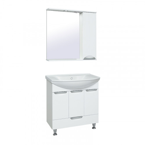 Тумба под раковину Runo Барселона 75 00000001032 Белая МДФ / ЛДСП