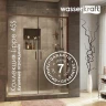 Душевой уголок WasserKRAFT Lippe 80x80 45S00 профиль Хром стекло прозрачное