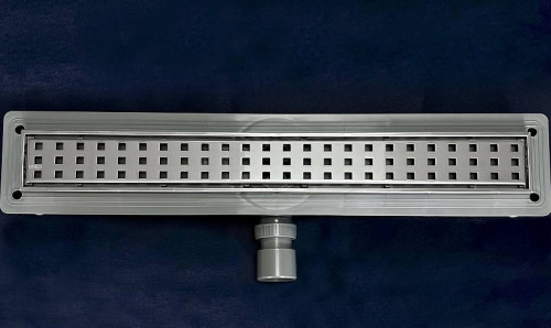 Душевой лоток Ctesi Way Square 60 BK4024130 с решеткой Хром