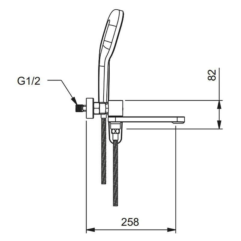 Смеситель для ванны Gappo G3210 цвет Хром