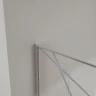 Душевая перегородка Azario Walk-in 120 AZ-271-120-MB-CGP профиль Черный матовый стекло прозрачное с графическим принтом