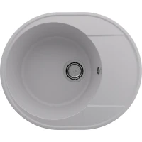 Кухонная мойка Ulgran Quartz Nora 585-04 Платина искусственный камень (литьевой мрамор) встраиваемый
