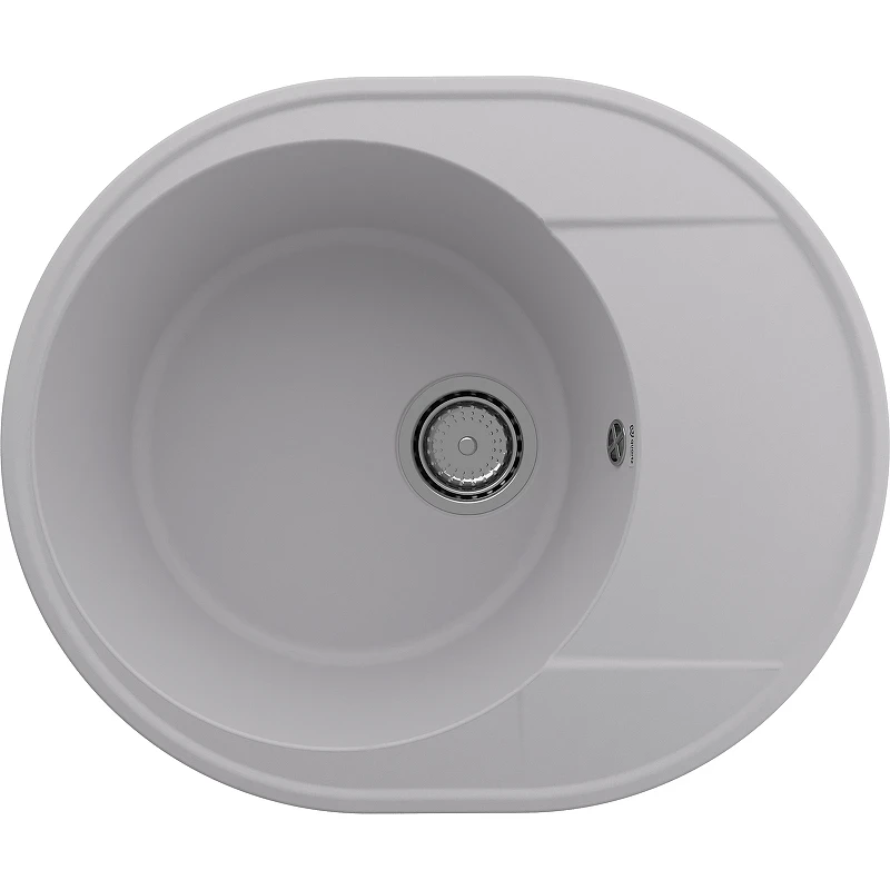 Кухонная мойка Ulgran Quartz Nora 585-04 Платина искусственный камень (литьевой мрамор) встраиваемый