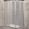 Душевой уголок BelBagno Unique 115х90 UNIQUE-AH-2-100/115-75/90-P-Cr профиль Хром стекло рифленое