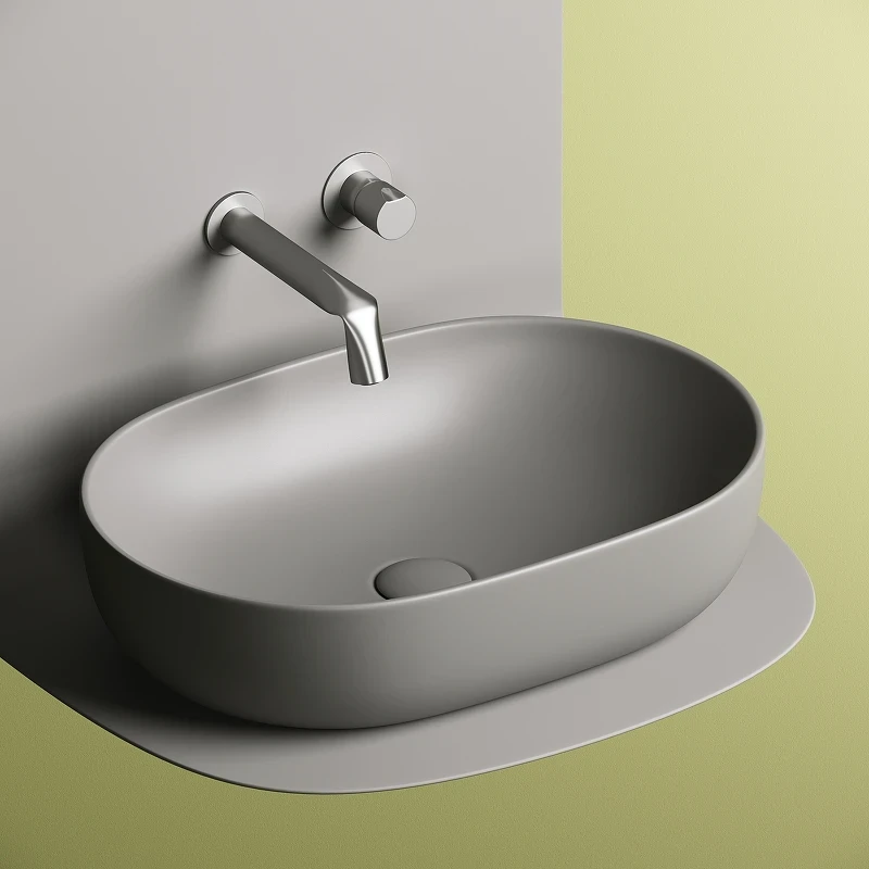 Раковина-чаша Ceramicanova Element 60 CN6047MH Антрацит матовый фарфор накладная