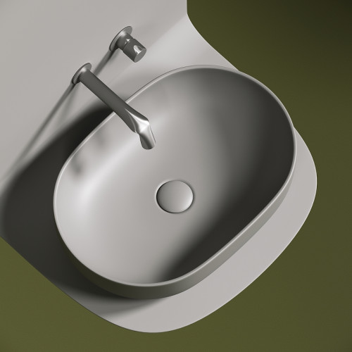 Раковина-чаша Ceramicanova Element 60 CN6047MH Антрацит матовый фарфор накладная