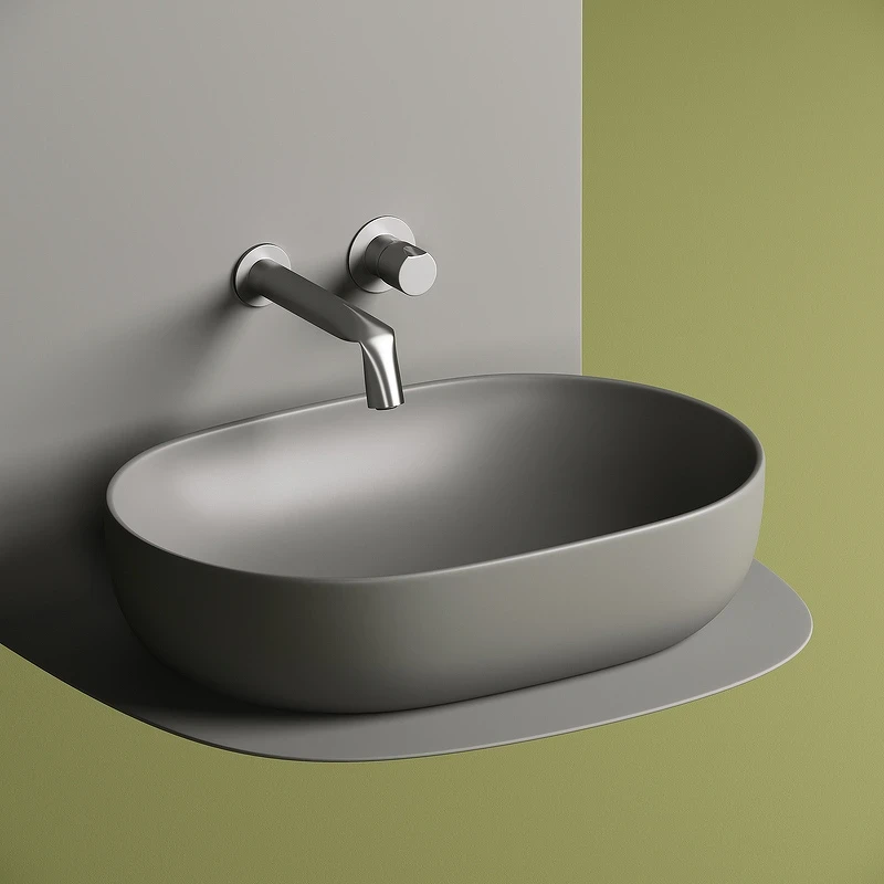 Раковина-чаша Ceramicanova Element 60 CN6047MH Антрацит матовый фарфор накладная