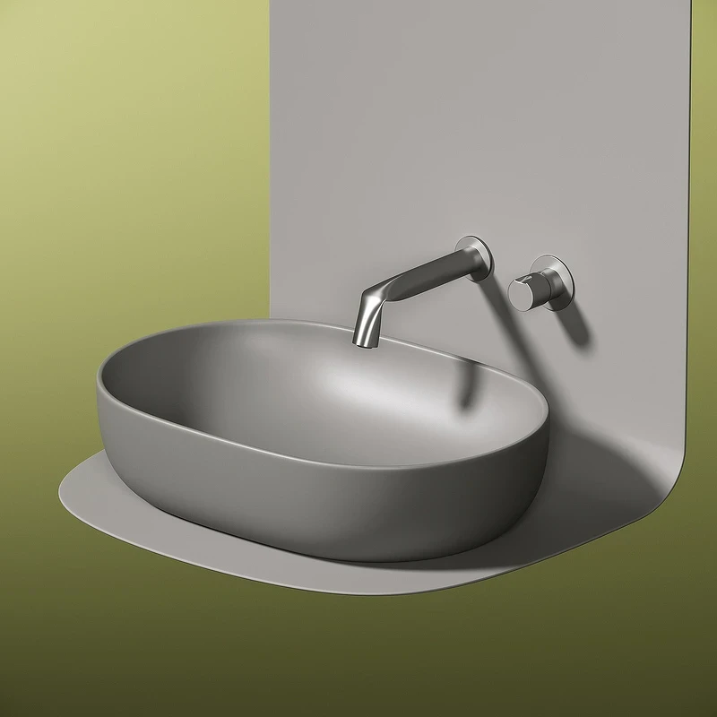 Раковина-чаша Ceramicanova Element 60 CN6047MH Антрацит матовый фарфор накладная