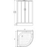Душевая кабина Parly Bianco Эконом 90x90 EB931 без гидромассажа